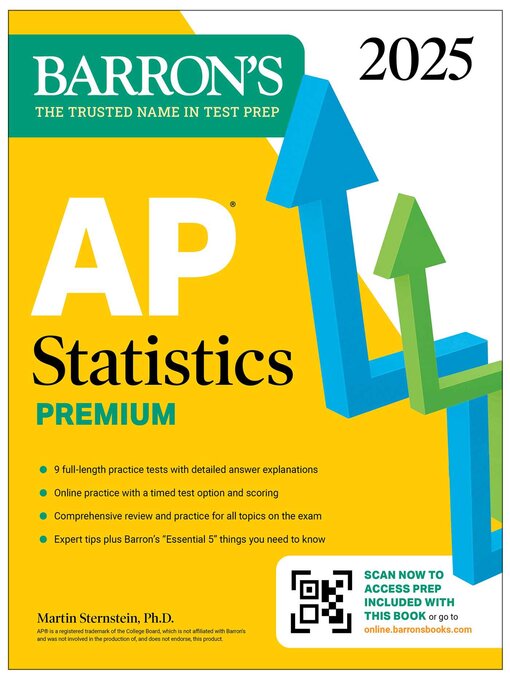 Title details for AP Statistics Premium, 2025 by Barron's Educational Series - Available